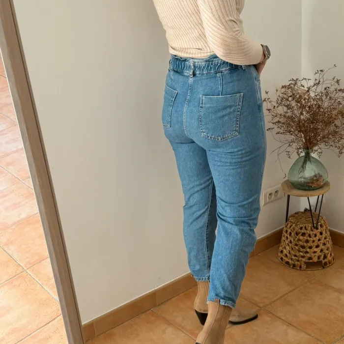Jean MNG en denim bleu clair taille 38 - photo numéro 3