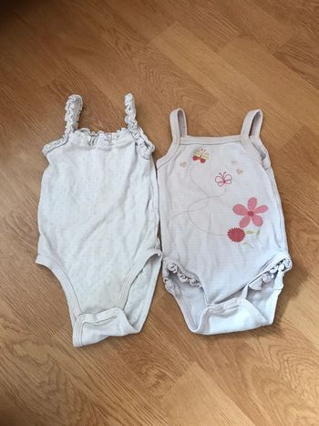 Lot 2 bodies débardeurs kitchoun