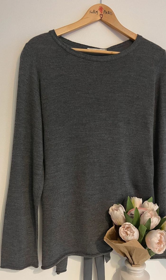 Pull gris bi-matière 🤍🤍 - photo numéro 13