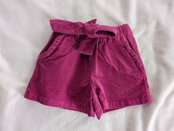 Short velours fuchsia foncé - 3A - Vertbaudet - photo numéro 2