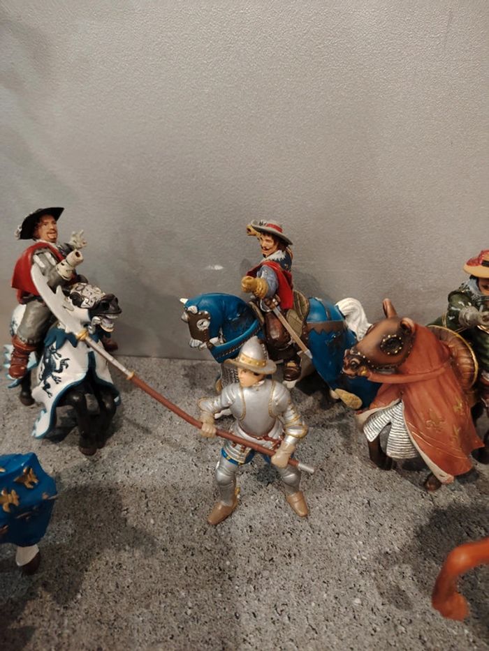 Lot figurines papo chevaux chevaliers - photo numéro 4