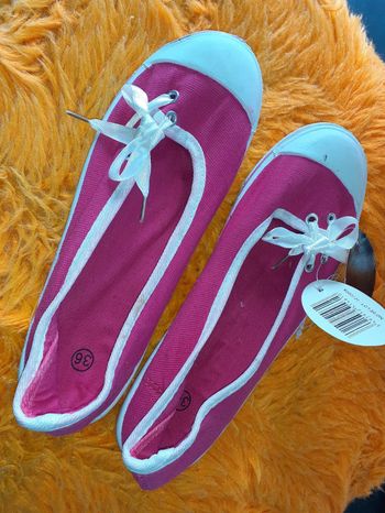 Ballerines en toiles neuves