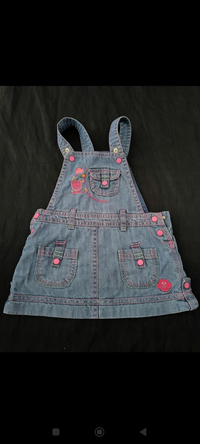 Robe salopette en jeans