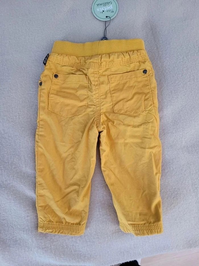 pantalon à élastique mes petits cailloux 12 mois 74 cm - photo numéro 2