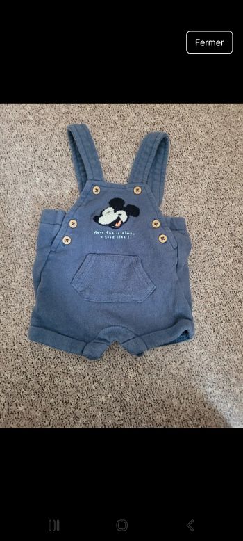 Salopette short 1mois