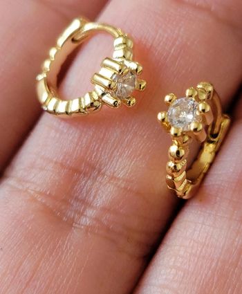 Boucle d'oreille en acier inoxydable 