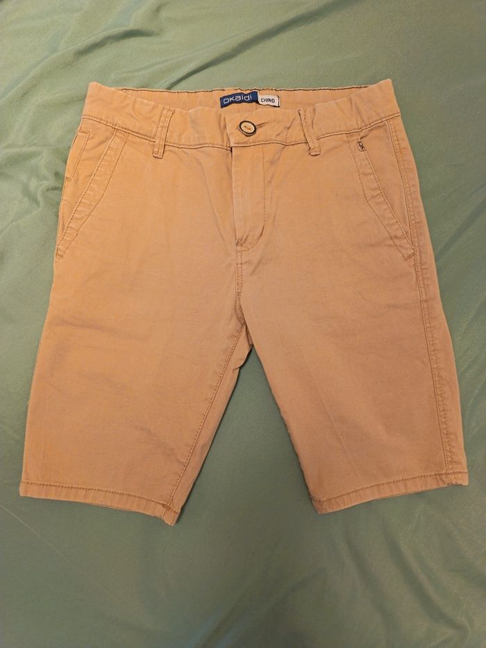 Short chino Okaïdi marron 10 ans