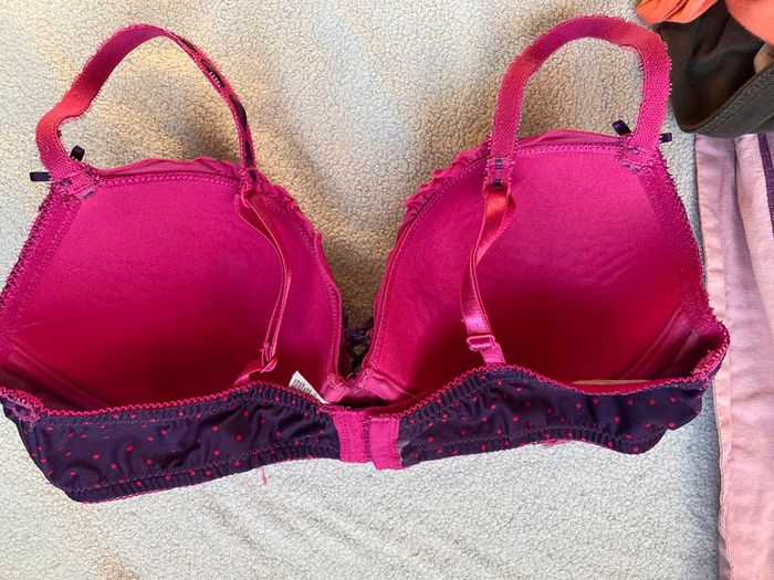 Soutien gorge rose/violet Censored 90 C - photo numéro 3