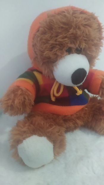 peluche ours  à capuche '' forest