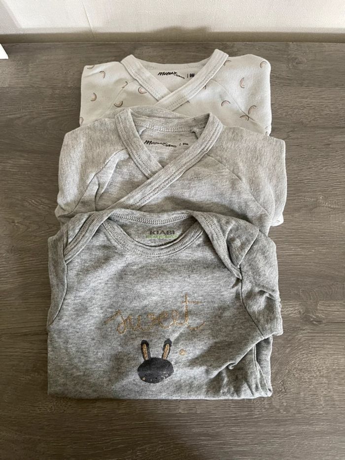 Lot de 3 bodies fille