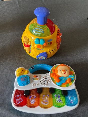 Piano et toupie lumi découverte vtech