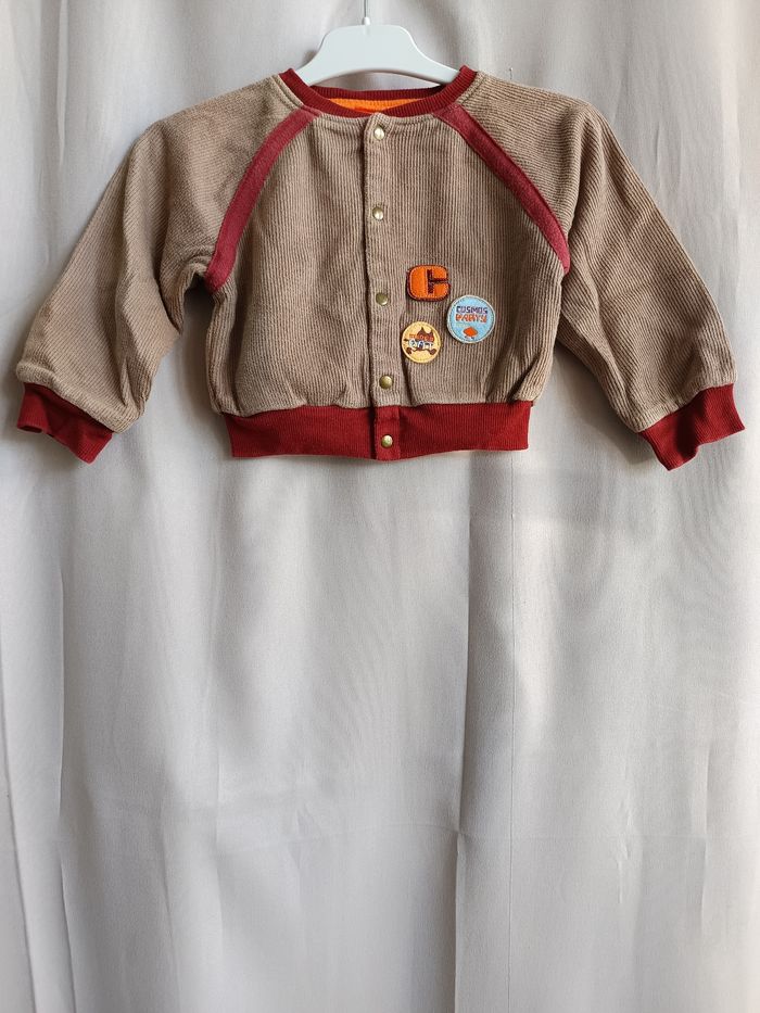 Gilet veste réversible garçon 2 ans Marèse