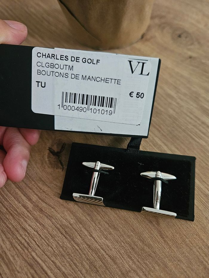 Boutons de manchette carrés - photo numéro 4