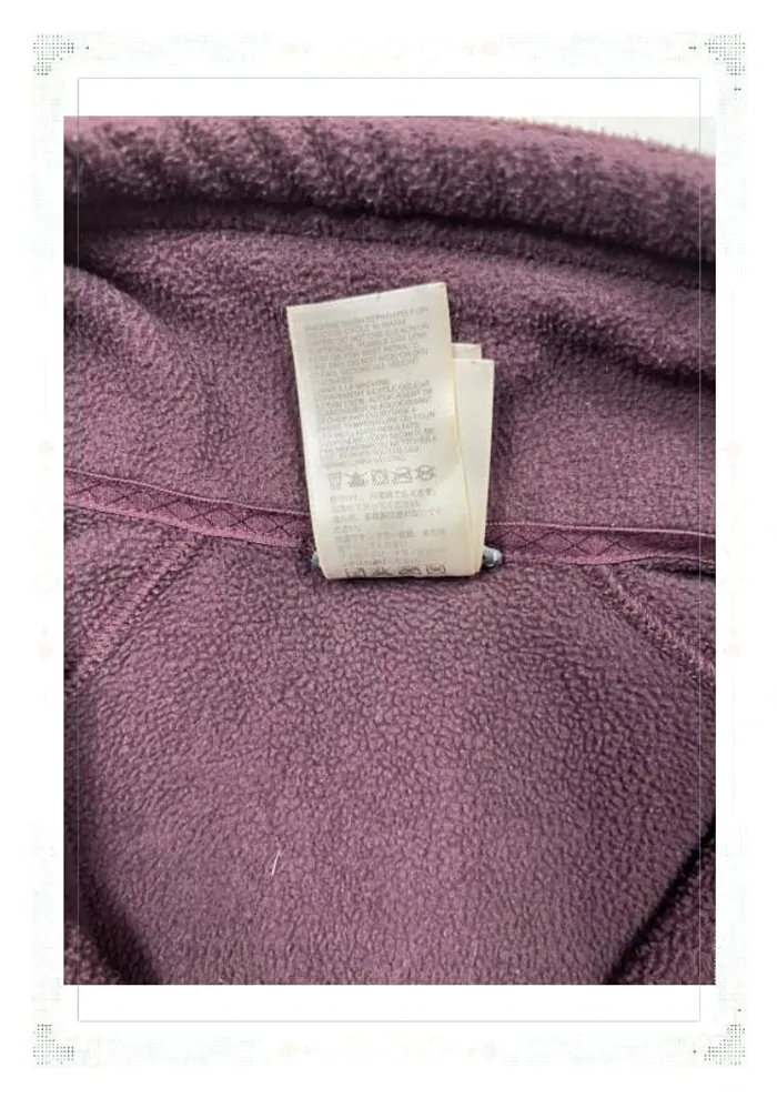 The North Face polaire bordeaux femme taille L full zip polyester - photo numéro 9