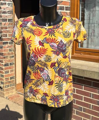 Tshirt Cache Cache Motif Tropical – Taille S