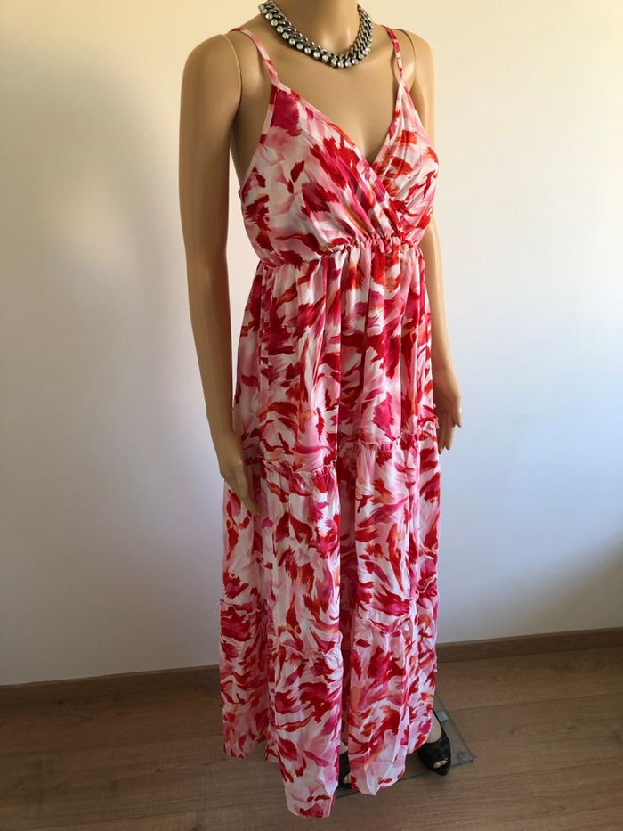 Robe longue neuve à bretelles V.Code taille L - photo numéro 2