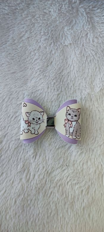 Barrette pince crocodile chat