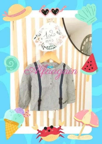 Chemise neuve fille 12mois