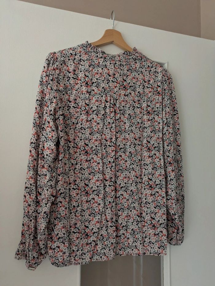 Magnifique haut blouse femme Yessica fleurs roses taille 42 - photo numéro 5