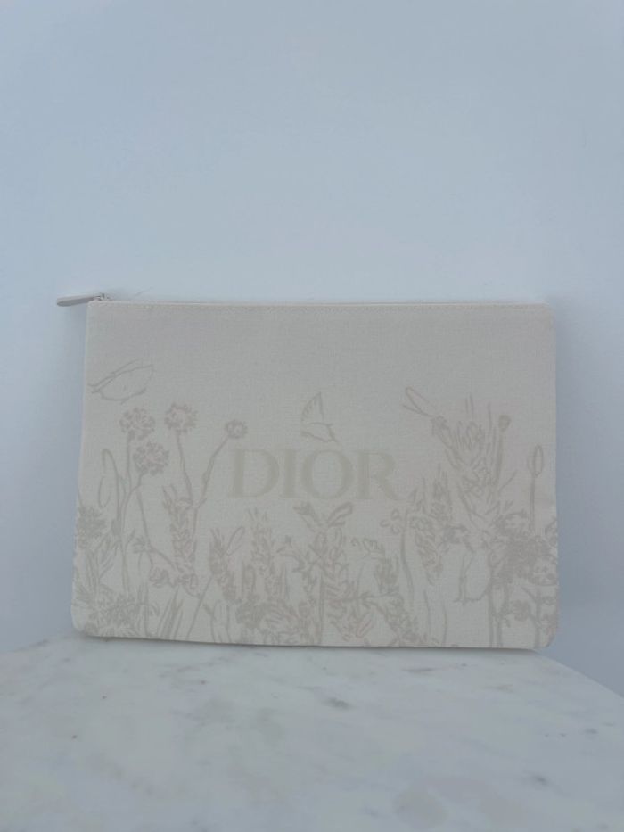 🌟 Pochette, trousse Dior neuf beige à motifs avec emballage - photo numéro 5