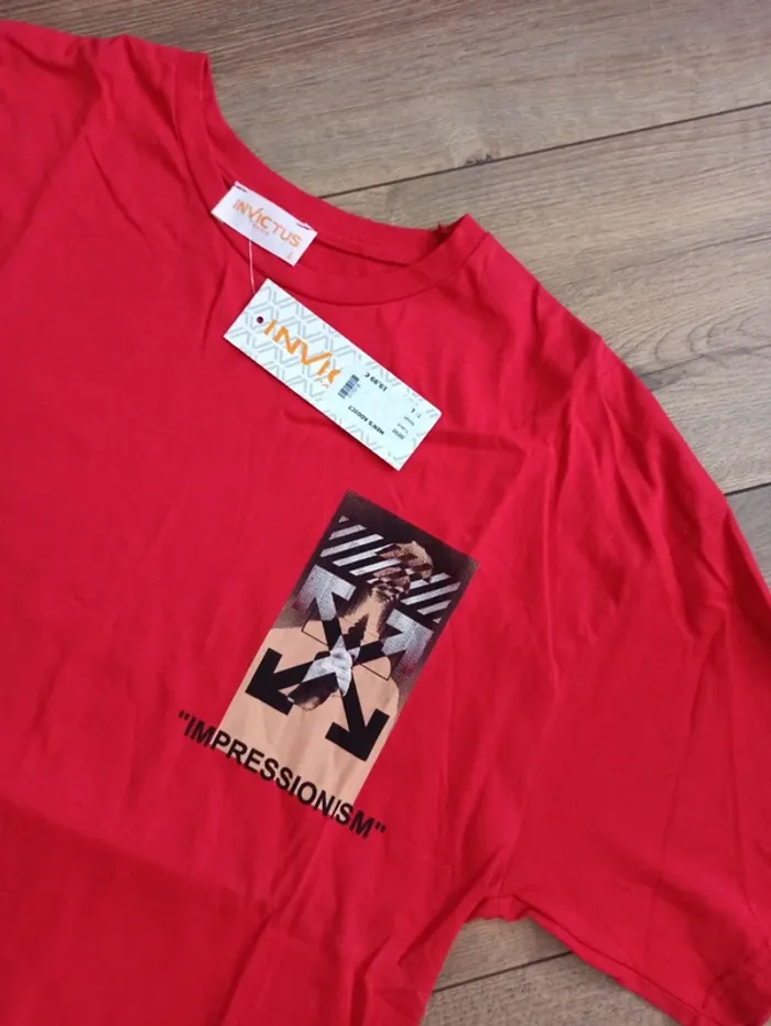 Tee shirt rouge homme L - photo numéro 3