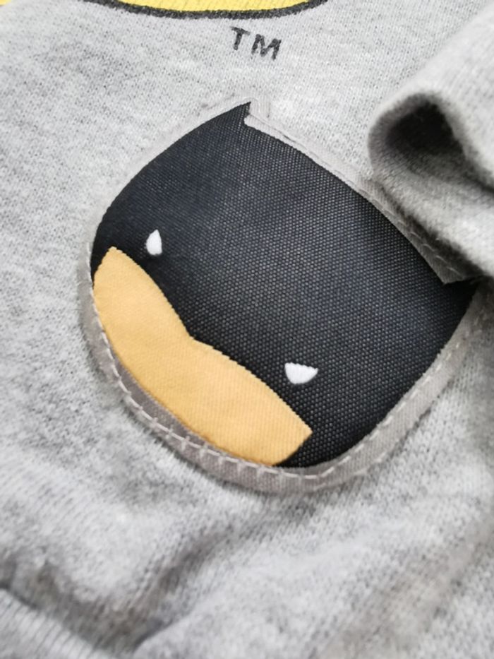 🌺Sweat batman 18mois gris chiné super héros bébé garçon - photo numéro 3