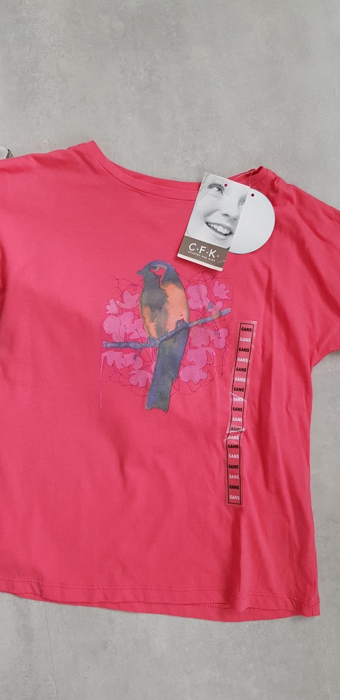Lot 2 tee-shirts monoprix cfk 6 ans - photo numéro 2