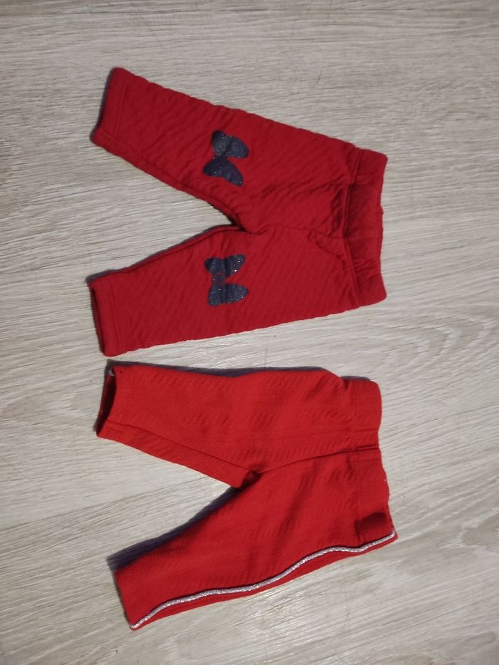 2 leggings taille naissance