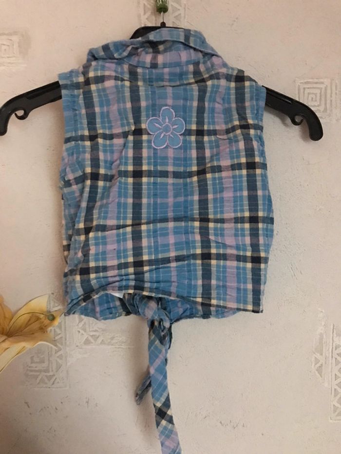 Chemise à carreaux bleu C&A - photo numéro 4