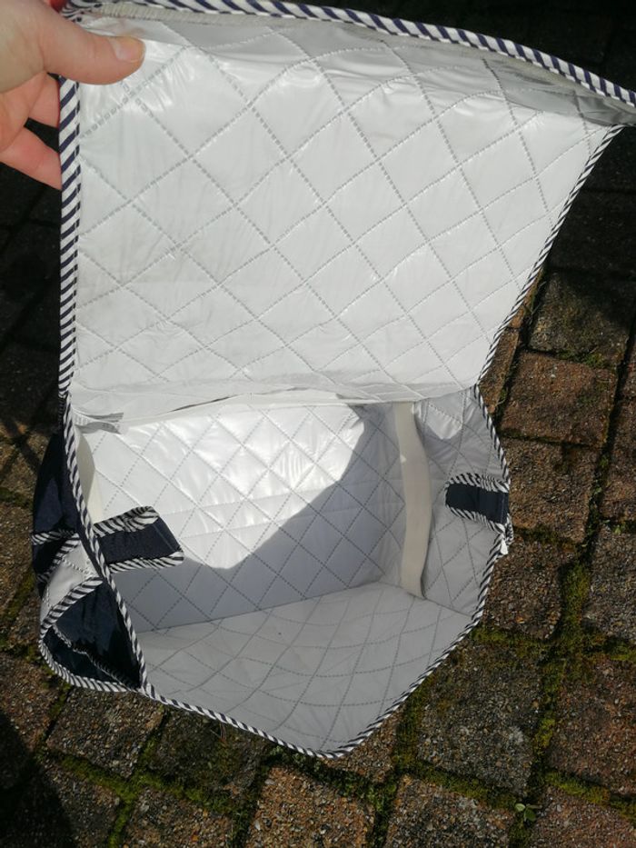 Sac à langer incomplet Baby on Board bleu matelassé - photo numéro 11