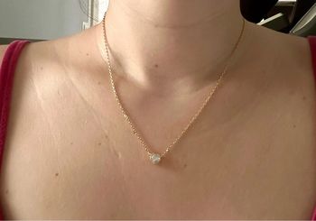 Chaîne  plaqué or avec pendentif en forme de cœur - neuf