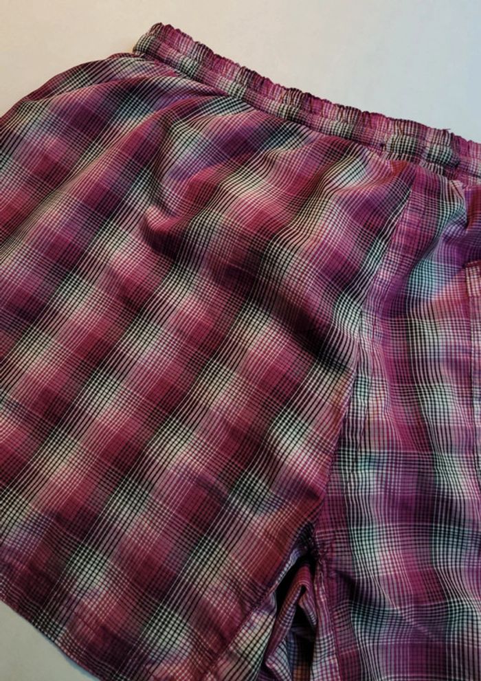 Short de bain Antony Morato à carreaux violet taille M en excellent état - photo numéro 4