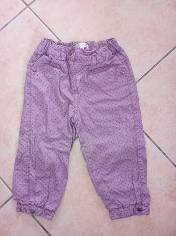 Pantalon violet 18 mois