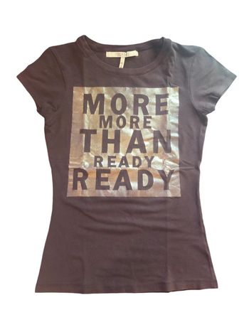 T-shirt  moulant marron doré taille similaire zara