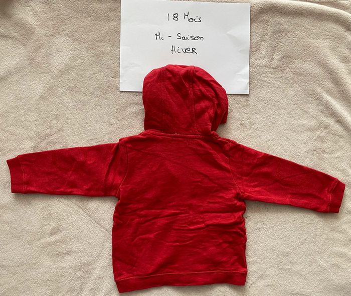 Lot 1 gilet réversible Neuf et 3 gilets zippés à capuche TBE - 18 mois - Obaïbi, Vertbaudet & autre - photo numéro 11
