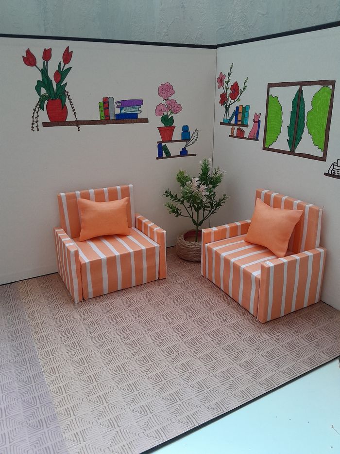 Lot de 2 fauteuils pour barbie