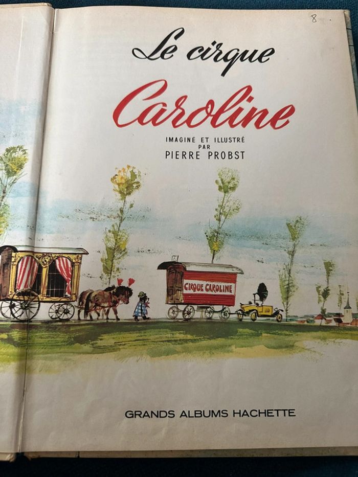 1970 Livre ancien Le Cirque Caroline Grands albums Hachette bd collection Pierre Probst - photo numéro 3