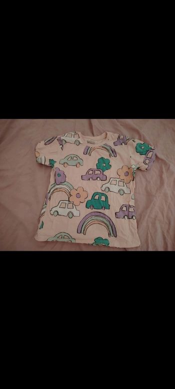 T-shirt voiture rose