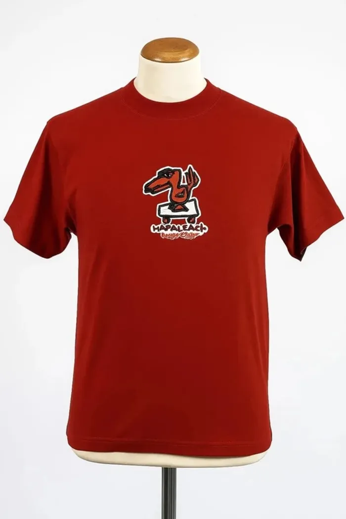 Tee shirt manche courte rouge / bordeaux Kana Beach Taille 10 ans - photo numéro 2
