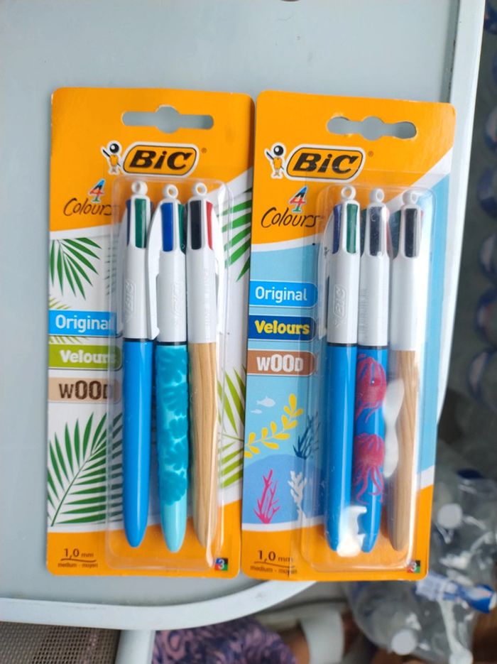 Lot de 6 stylos bic 4 couleurs neuf