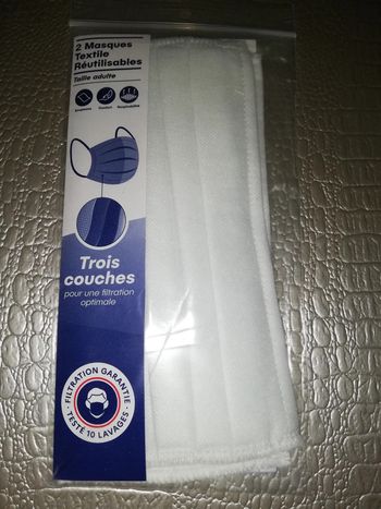 Lot de 2 masques en tissus