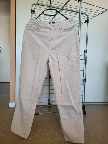 Jean mom velours