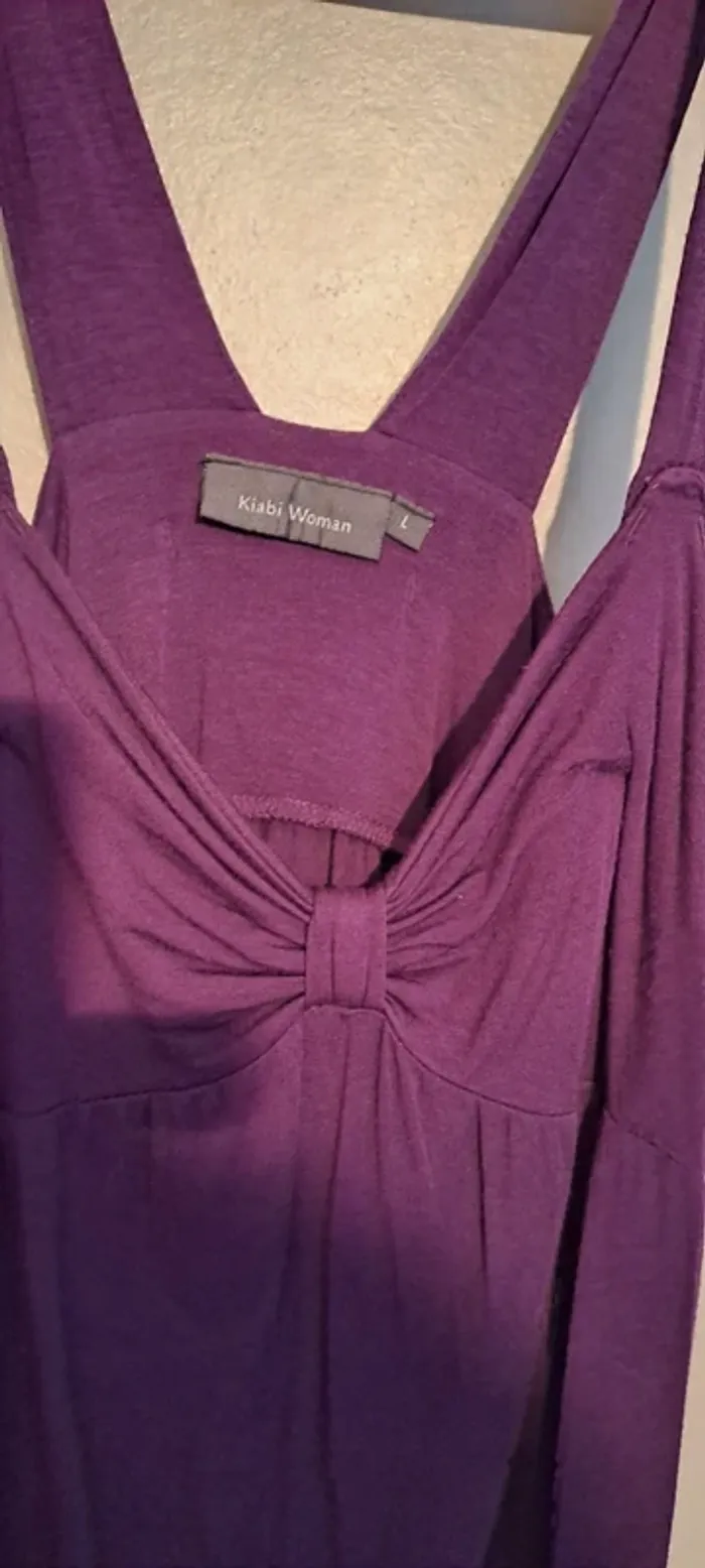 Débardeur femme violet avec un nœud sur le devant - Marque Kiabi Woman - Taille 40 - Très bon état. - photo numéro 7