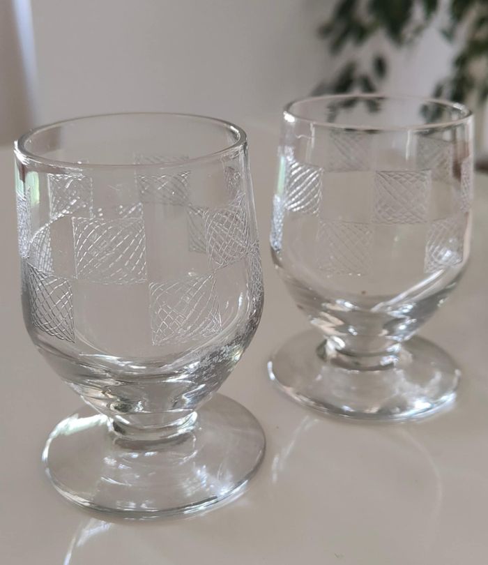 2 verres à liqueur art déco - photo numéro 4