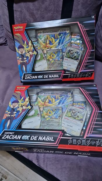 2 Coffret Pokèmon zacian ex  de nabil