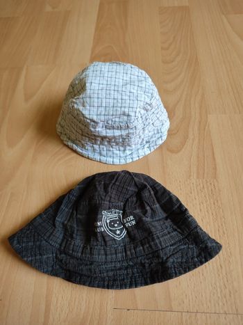 Lot de 2 chapeau bob bébé