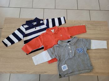 Lot de 3 polos garçon en 6 mois