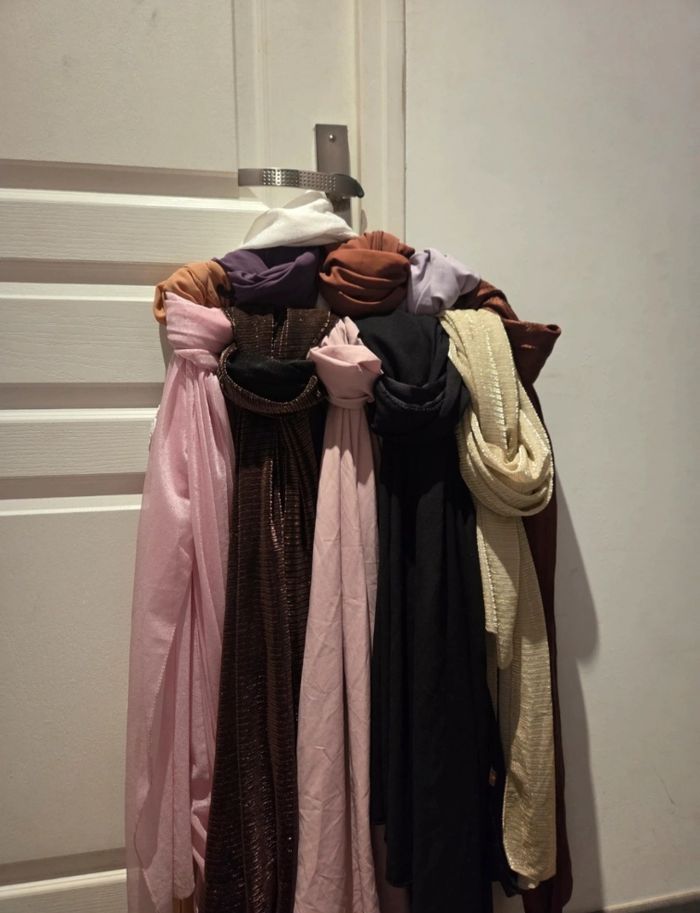 Lot de 10 foulard multicolore