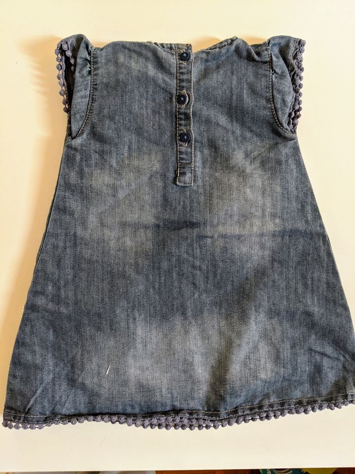Robe Jean bleu Chambray Tape à l'oeil 18 mois 81 cm - photo numéro 2