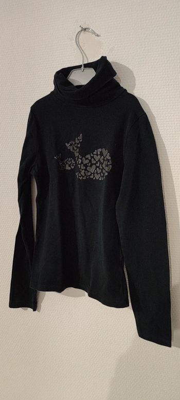 Pull col roulé fille 8 ans
